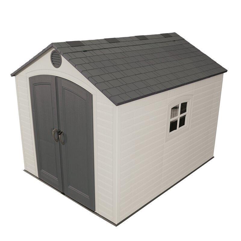 8Ft.Wx10Ft.DPlasticTraditionalStorageShed