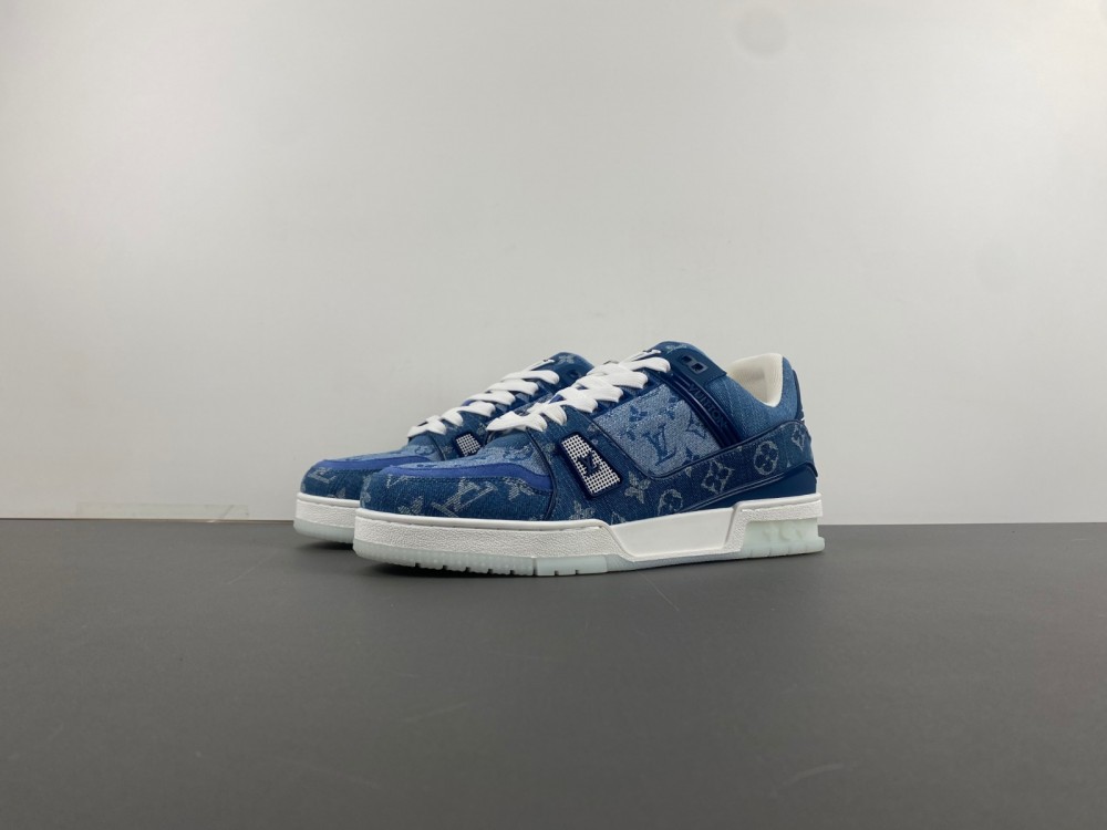 Louis Vuitton LV trainer Blue White