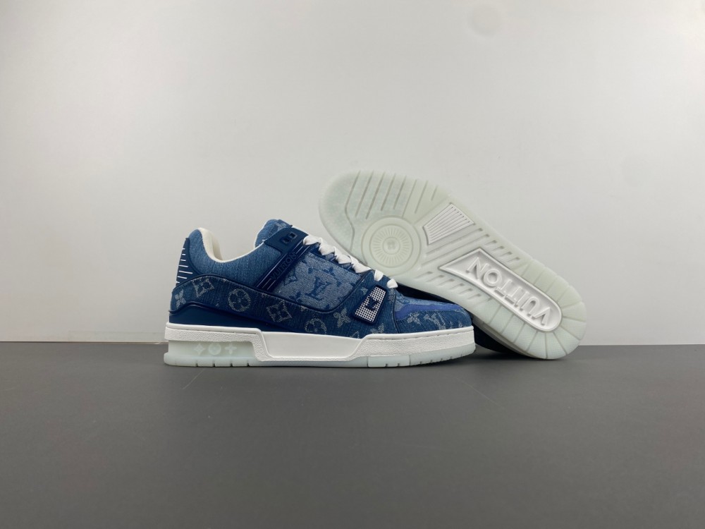 Louis Vuitton LV trainer Blue White