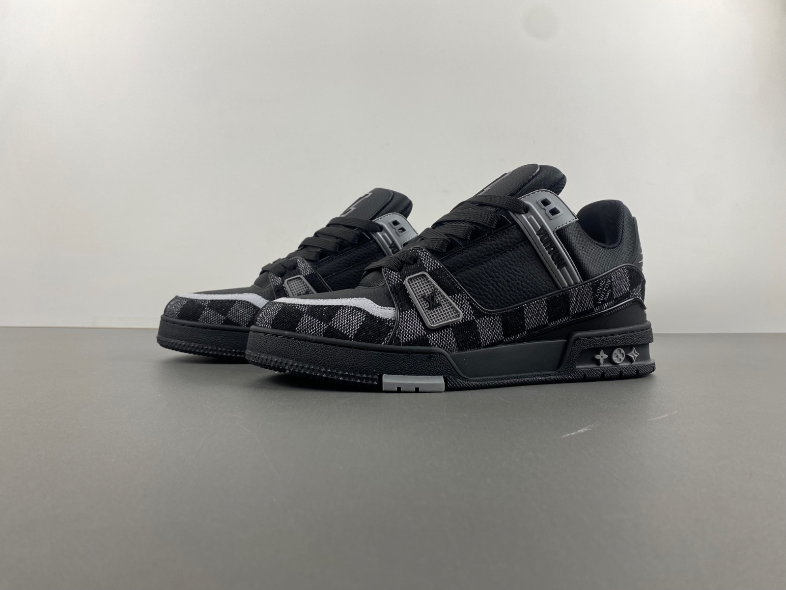 Louis Vuitton LV trainer Black and white check