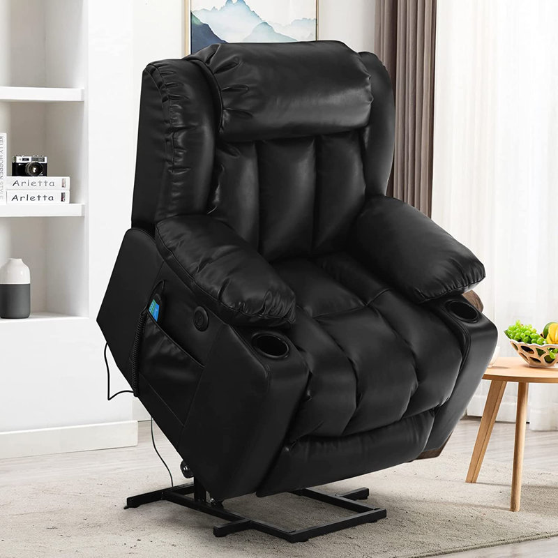 Large Lay Flat Dual Motor Power Lift Recliner Chair Sofa with