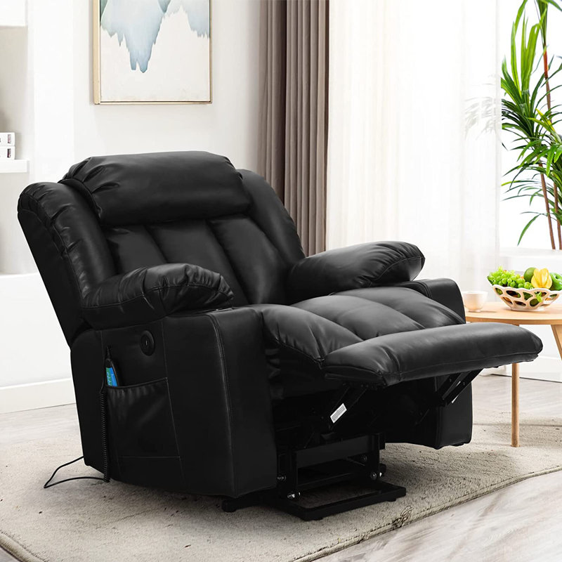 Large Lay Flat Dual Motor Power Lift Recliner Chair Sofa with