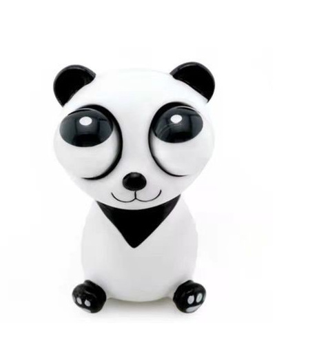 Pop-eyed panda vibrato children's squeeze doll hand-pinched toy decompression venting decompression artifact creative doll - brick-bond