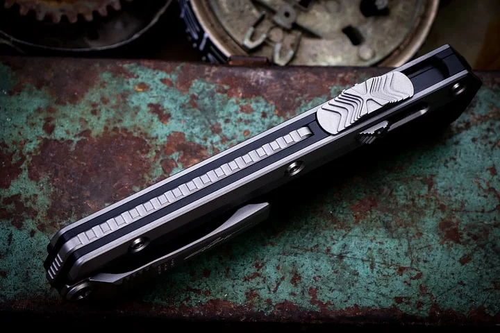 ✨Christmas Special - Up to 85% OFF🎅-Glykon OTF Automatic Knife Black Al + Ti (3.75 - Jackkk