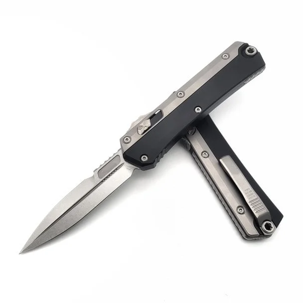 ✨Christmas Special - Up to 85% OFF🎅-Glykon OTF Automatic Knife Black Al + Ti (3.75 - Jackkk