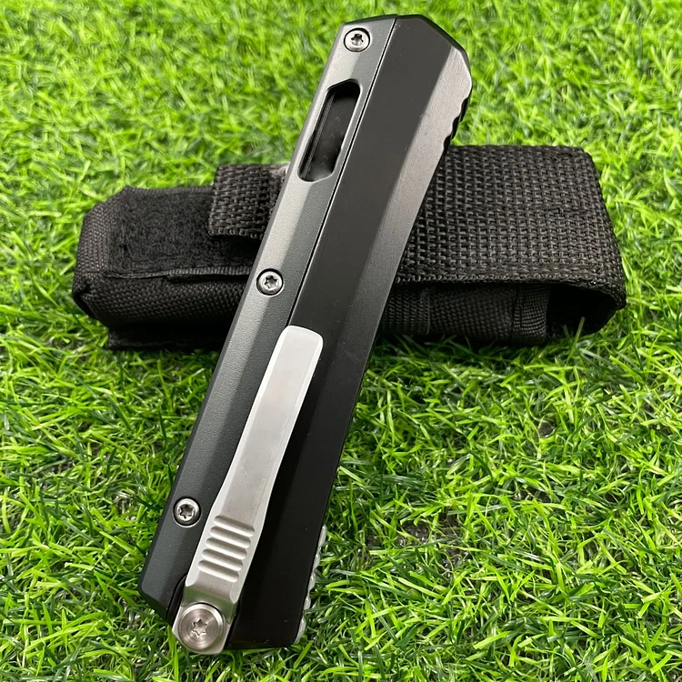 ✨Christmas Special - Up to 85% OFF🎅-Glykon OTF Automatic Knife Black Al + Ti (3.75 - Jackkk