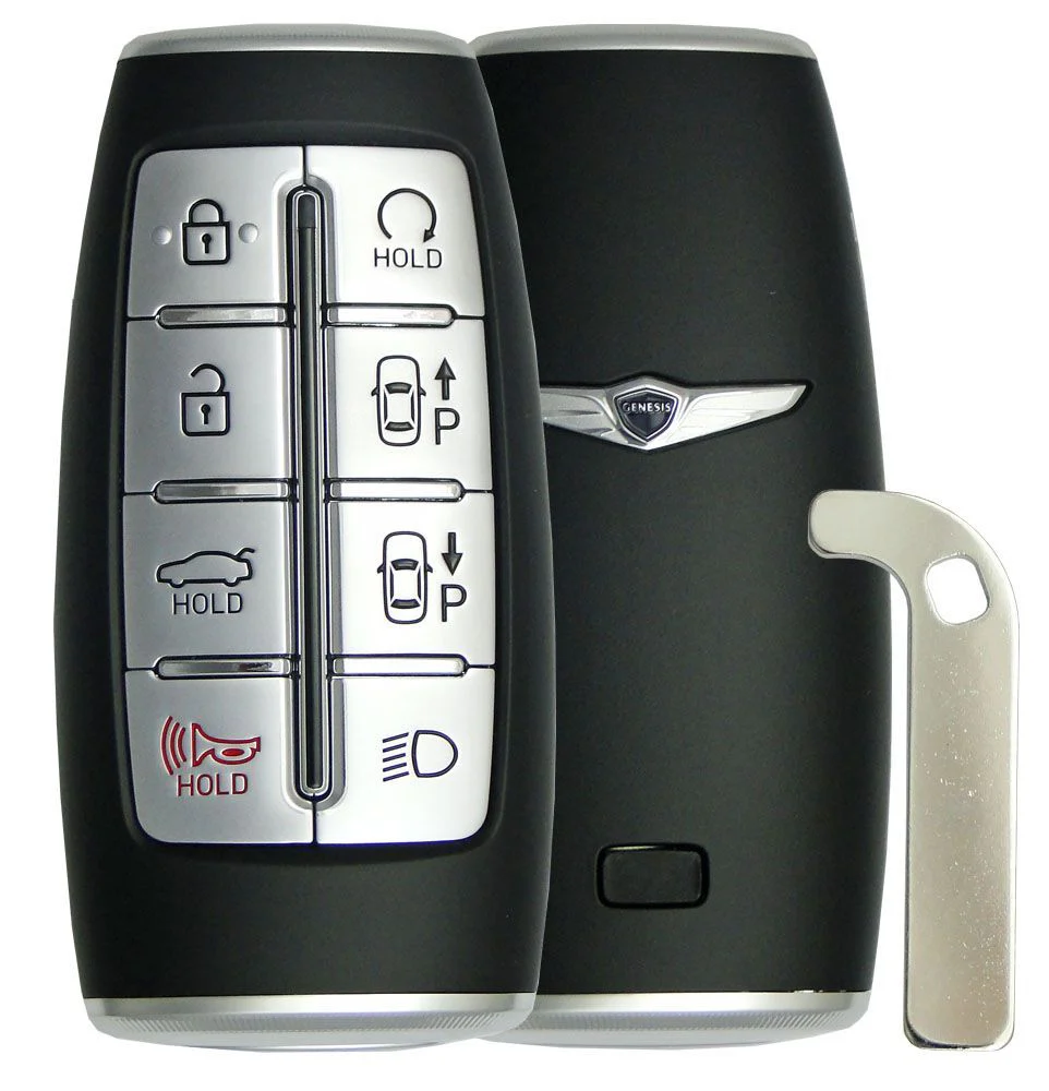 2021 Genesis G80 Smart Remote Key Fob w/ Parking Assistance - Car key replacement and upgrad