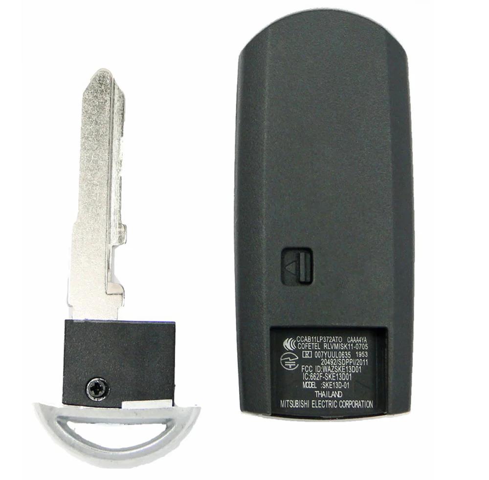 2014 Mazda 3 Sedan Smart Remote Key Fob w/ trunk - Car key replacement and upgrad
